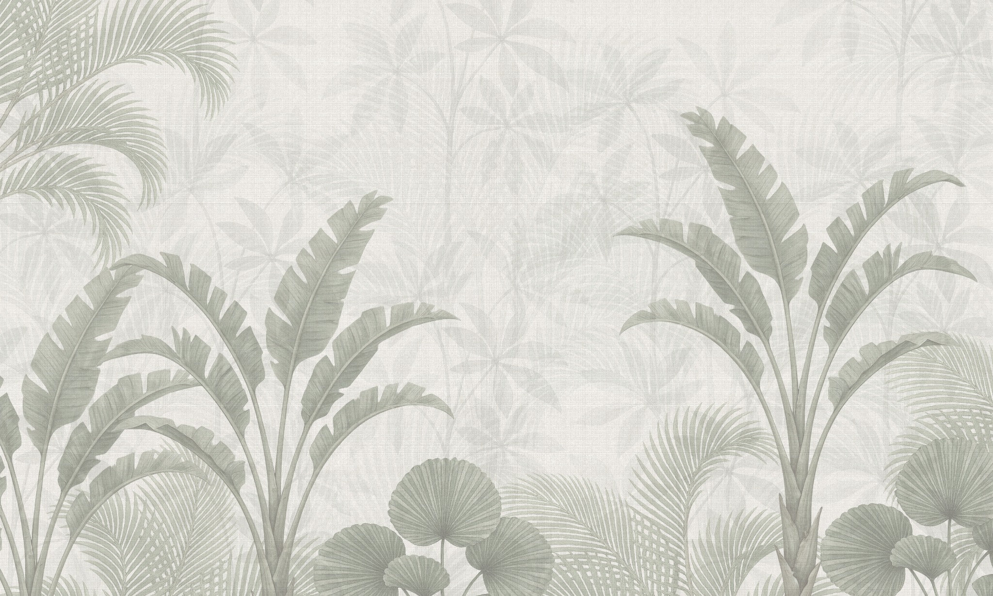 Sage Silhoutte textured linen wallpaper – LH Lifestyle